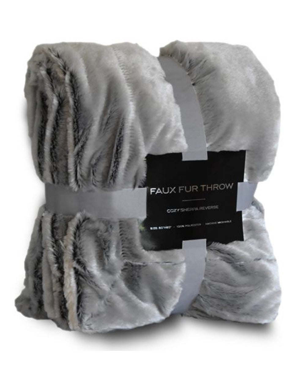 Faux Fur Throw Blanket - 8730