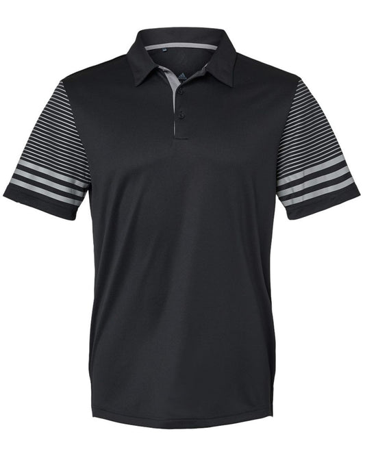 Men's Striped Sleeve Polo - A490