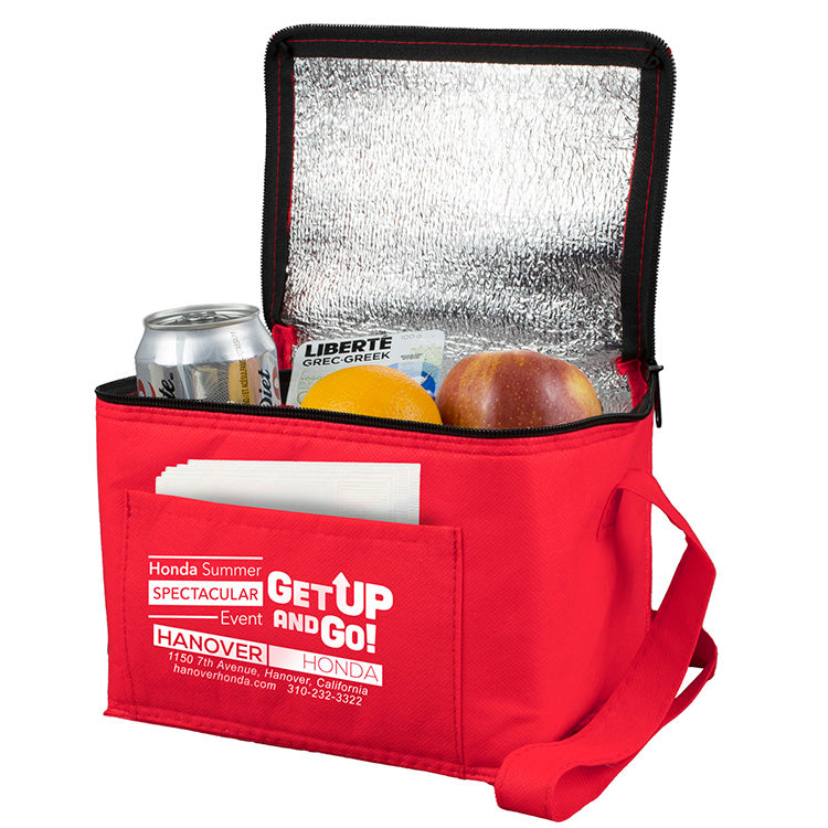 8” W x 6” D x 6” H - “Cool-It” Non-Woven Insulated Cooler Bag