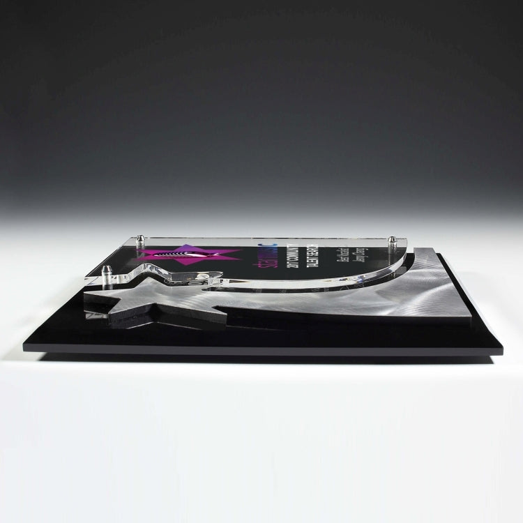 The Rising Star Plaque - 4 Color Process - (8" x 10" x 3/4")