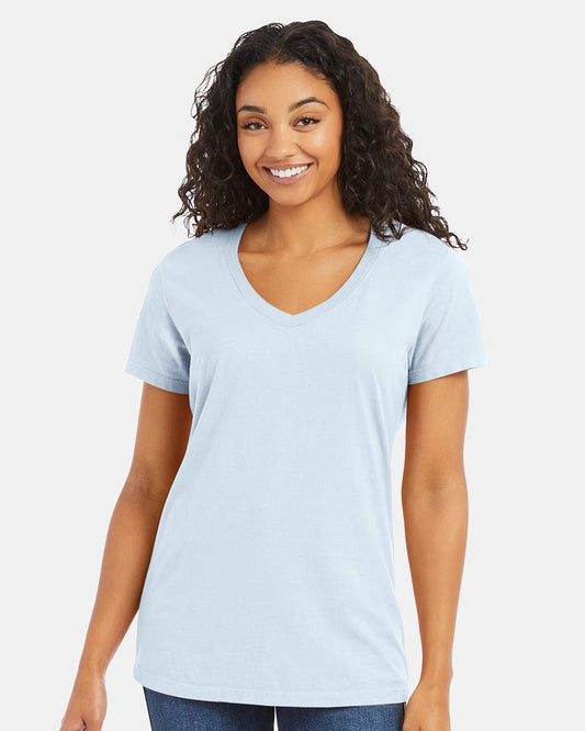 Women's Garment-Dyed V-Neck T-Shirt - GDH125