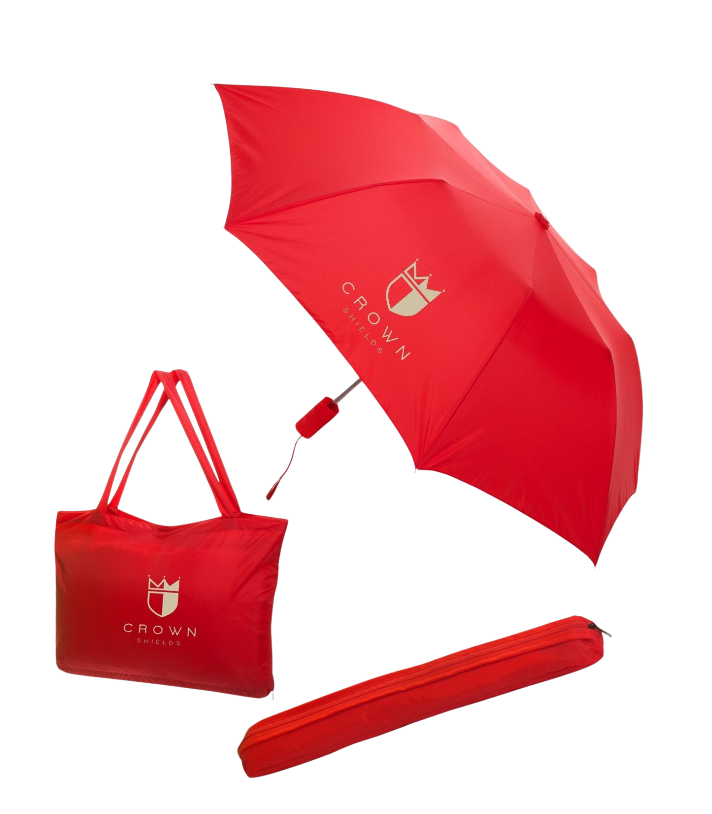 Black All-In-One Tote Bag & Folding Umbrella