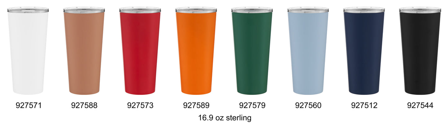 matte white 16.9 oz sterling