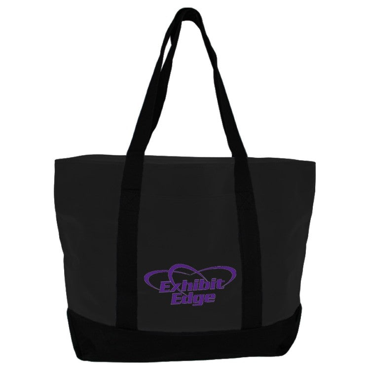 Black Shoreline Tote Bag