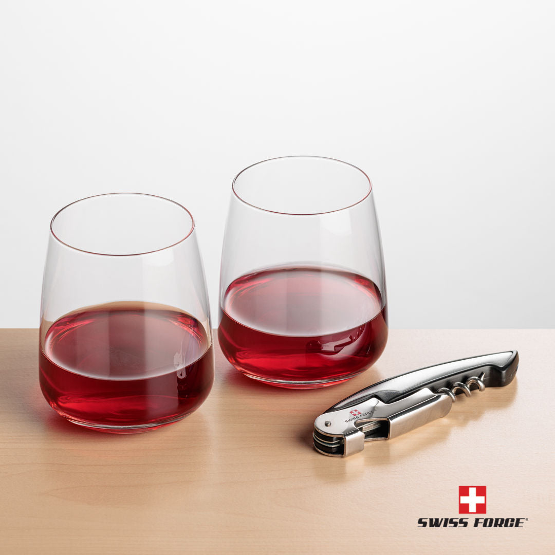 Swiss Force® Opener & Dunhill Stemless Wine