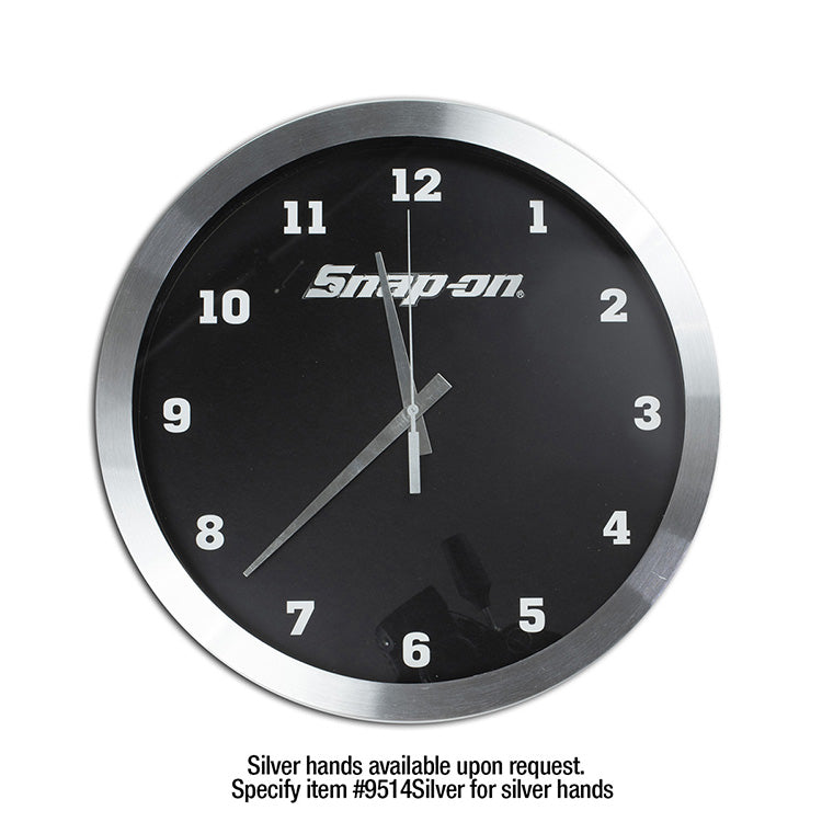 "Bridge" 14” Brushed Metal Wall Clock