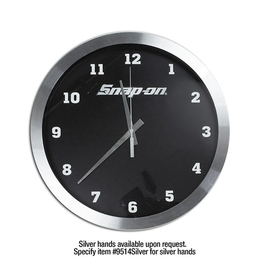"Bridge" 14” Brushed Metal Wall Clock