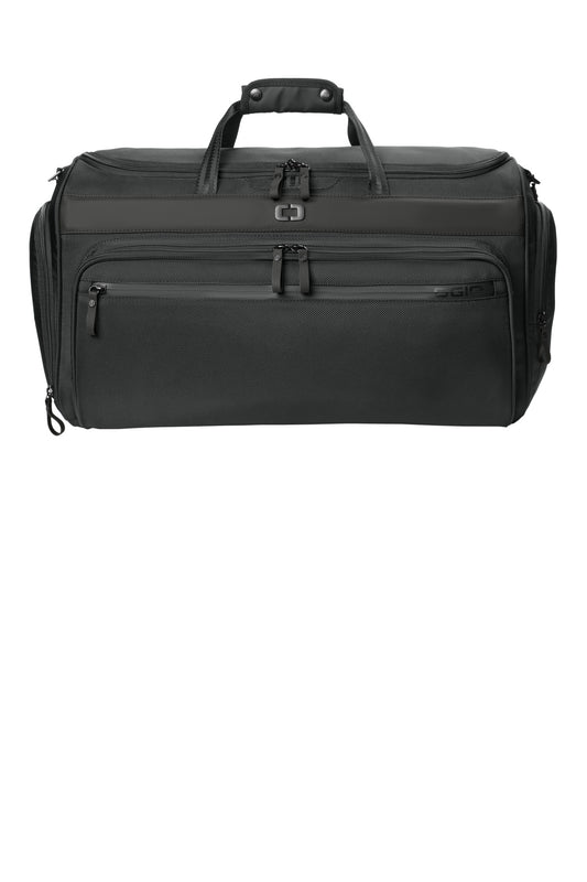 Front View of Blacktop OGIO Transform Garment Duffel 95003