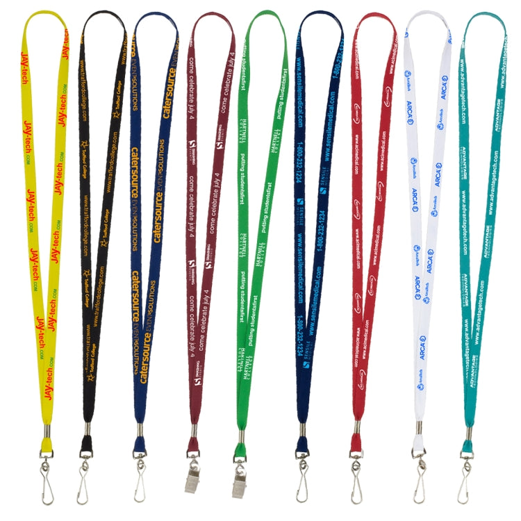 "LaSalle" 3/8" Import Air Ship Super Soft Polyester Silkscreen Lanyard