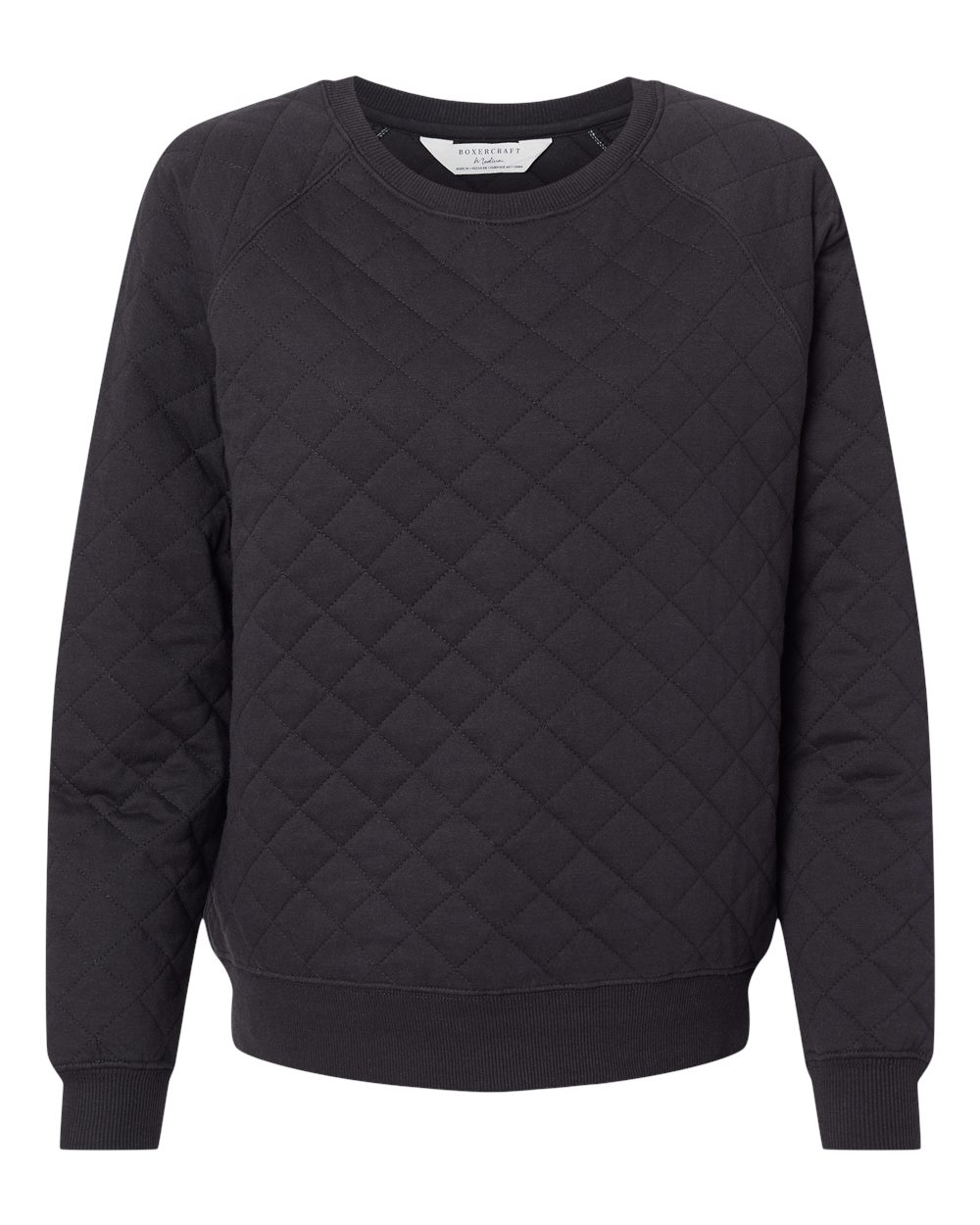Women's Quilted Crewneck Pullover - R08
