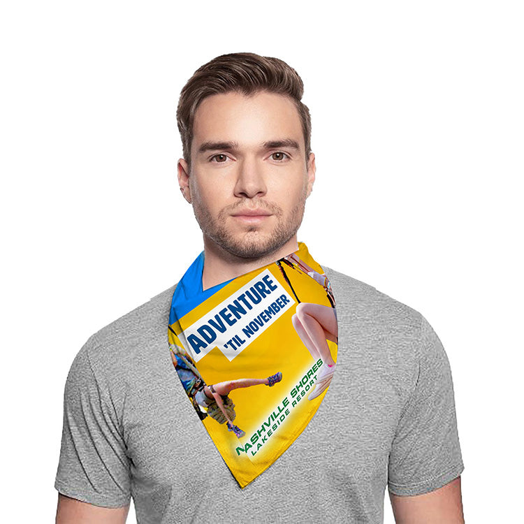 “THE AURORA BANDANA” Headband and Neck Wear Full Color Sublimation – Domestic Production – 22” x 22”
