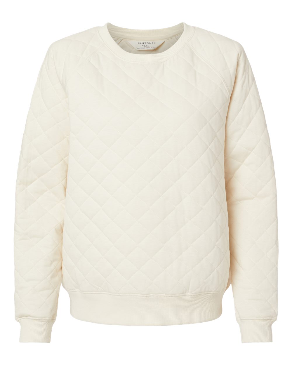 Women's Quilted Crewneck Pullover - R08