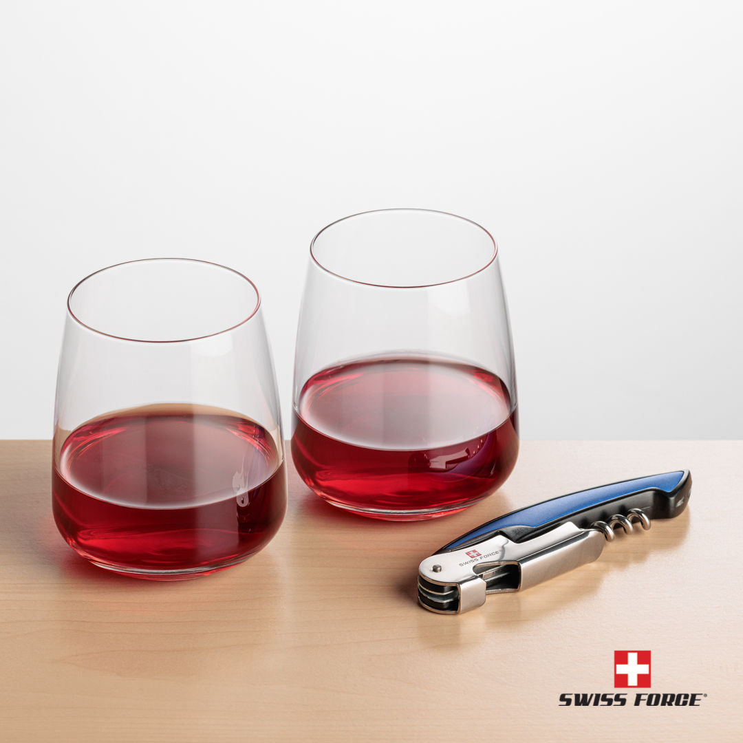 Swiss Force® Opener & Dunhill Stemless Wine