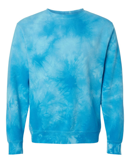 Unisex Midweight Tie-Dyed Crewneck Sweatshirt - PRM3500TD