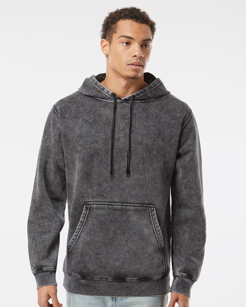 Unisex Midweight Mineral Wash Hooded Sweatshirt - PRM4500MW