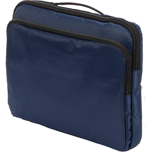 Front View of Blue Diamond Ripstop Recycled 15" Laptop Sleeve