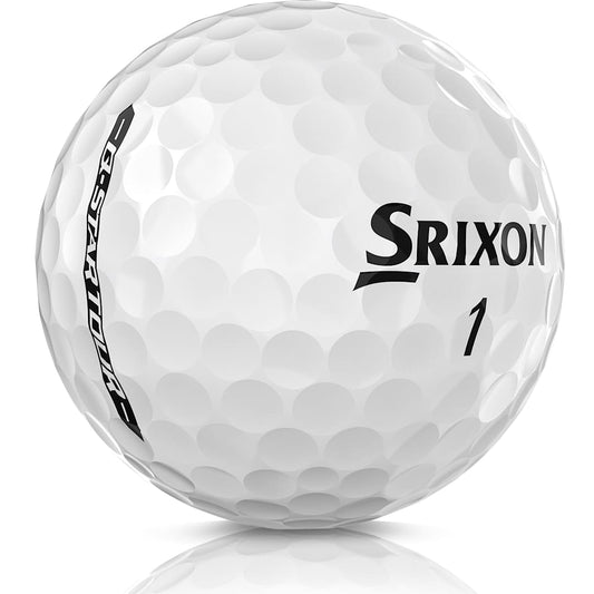 Front View of White Srixon Q-STAR TOUR Golf Balls - 3 Pack