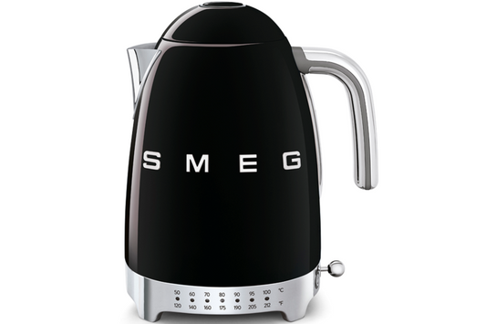 SMEG Variable Temperature Kettle - Black Glossy