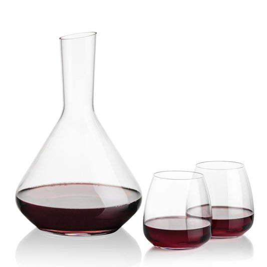 Terrassa Carafe & Hogarth Stemless Wine