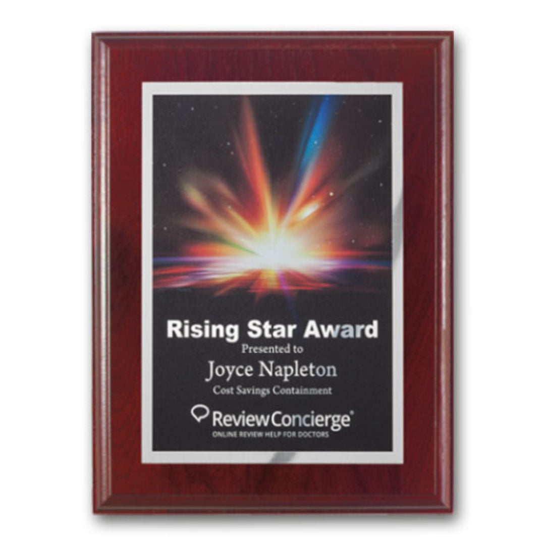 SpectraPrint™ Plaque - Mahogany Silver