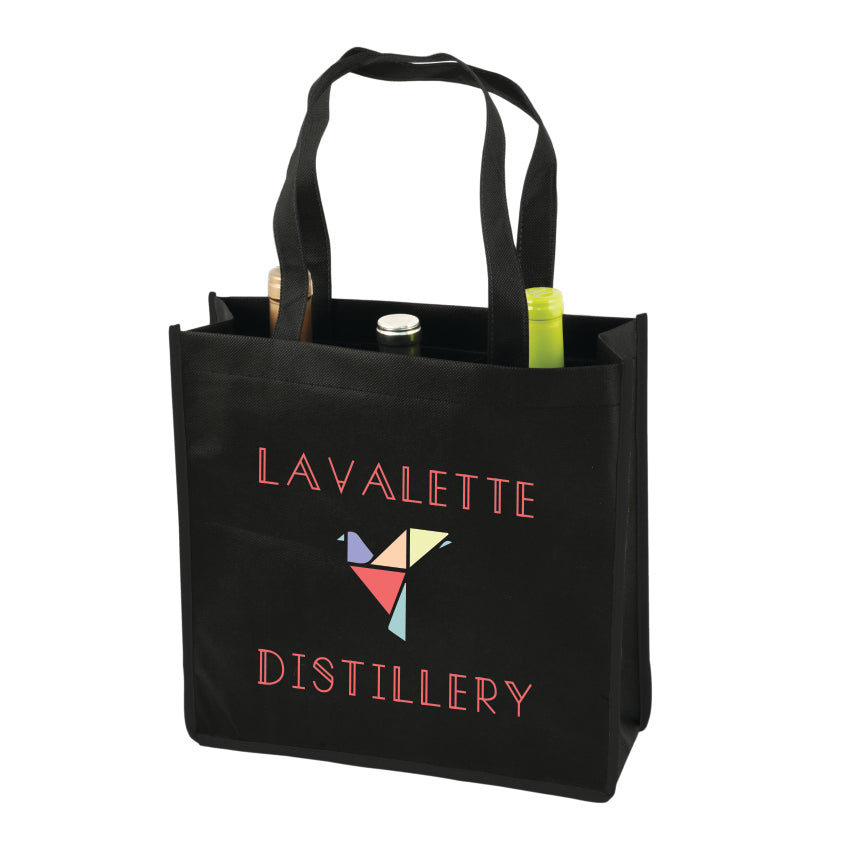 True® 3 Bottle Non-Woven Wine Tote