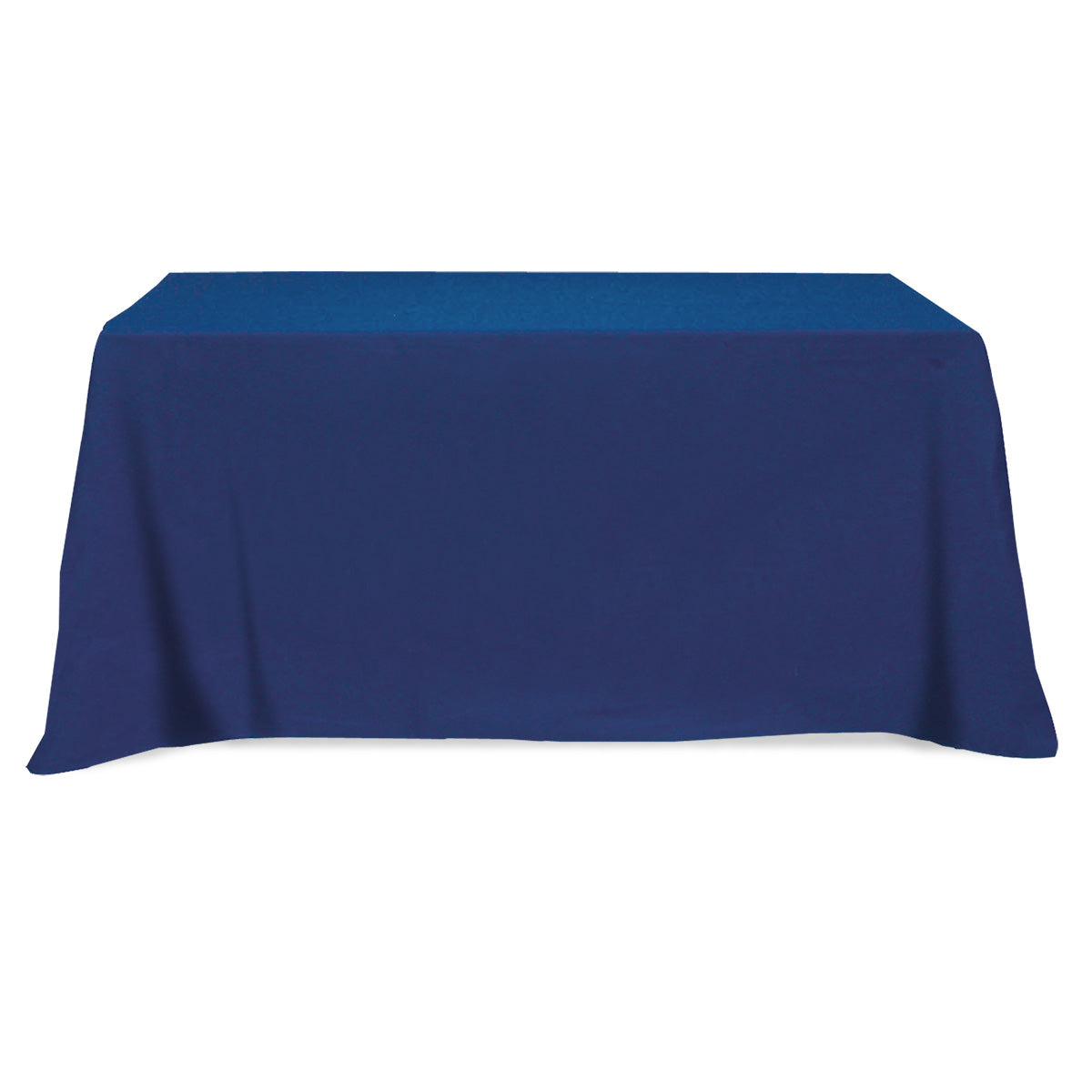 Flat Poly/Cotton 3-sided Table Cover - fits 6' standard table