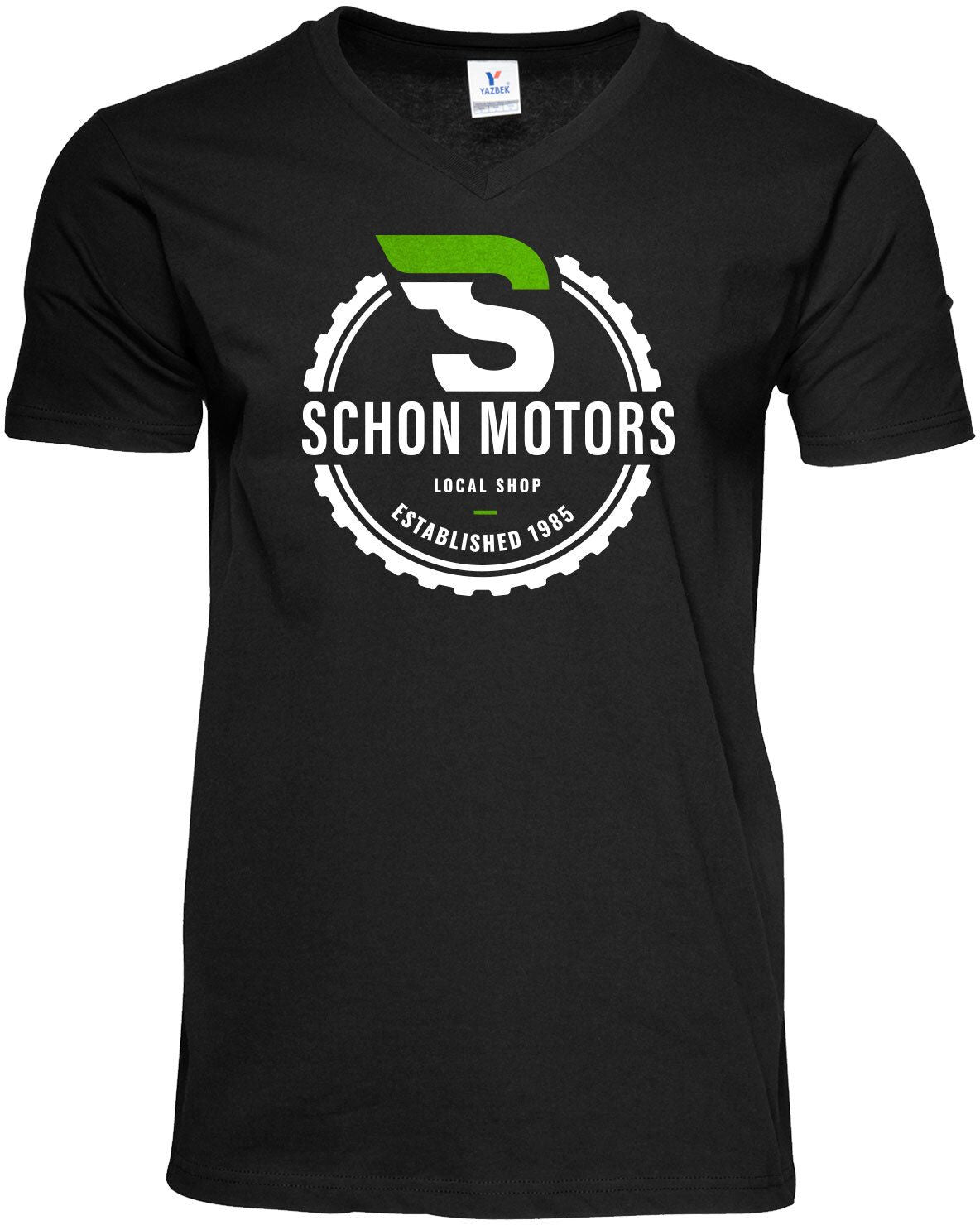 FULL COLOR MENS 100% COTTON V-NECK T-SHIRT