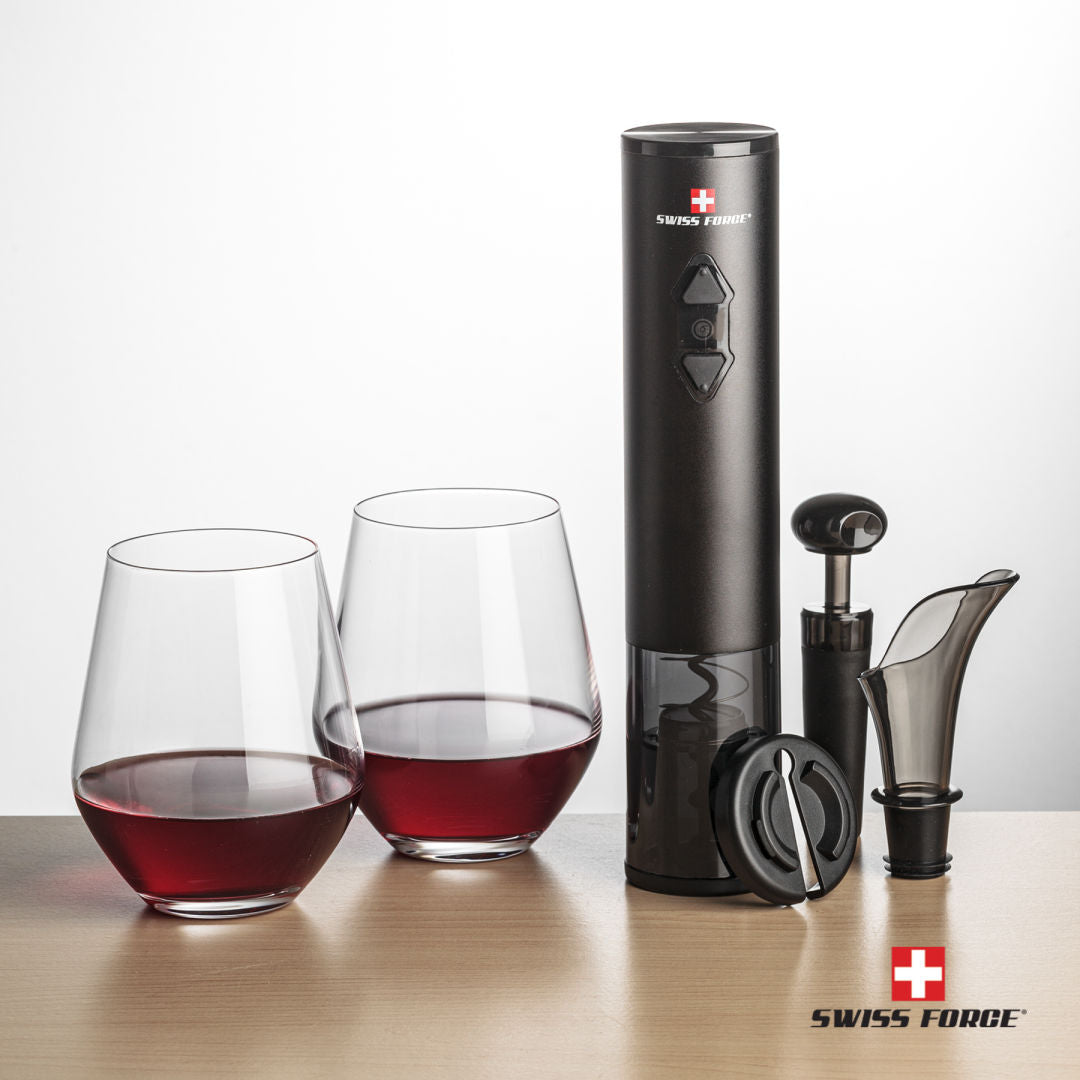 Swiss Force® Opener Set & Reina Stemless Wine