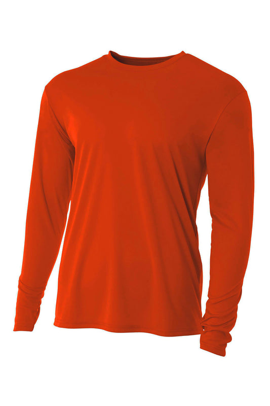Front View of AthlOrange A4 Cooling Performance Long Sleeve Tee A4N3165 - XS