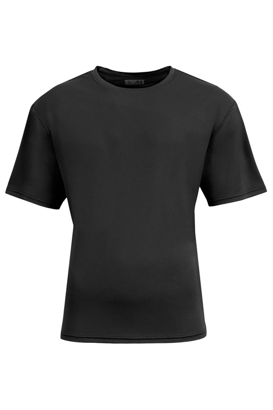 Front View of Black A4 AirFlex Short Sleeve Tee A4N3531 - XS