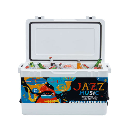 54QT Rotomolded Cooler, Wrap with 1 Lid Decal