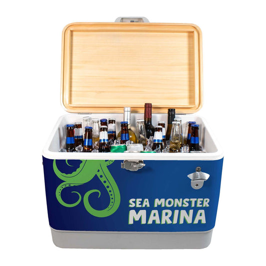 Sasquatch 54QT Wood Top Cooler, Wrap Graphic