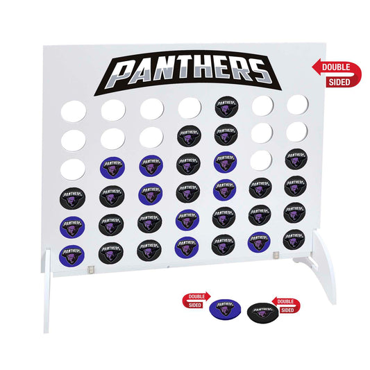 Giant 4-In-A-Row, 21 Black & 21 Blue Disks (Double-Sided)