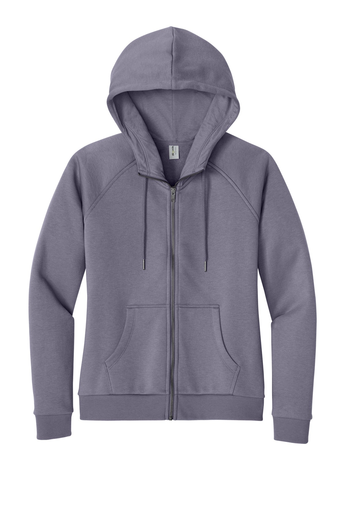 Allmade Women's Organic CVC Fleece Full-Zip Hoodie AL5003