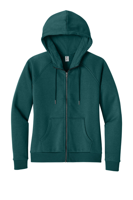 Allmade Women's Organic CVC Fleece Full-Zip Hoodie AL5003
