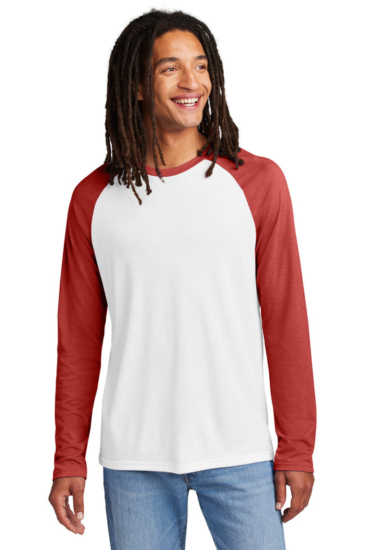 Allmade Unisex Tri-Blend Long Sleeve Colorblock Raglan AL6009