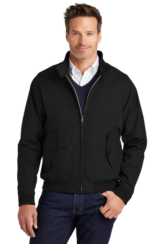 Front View of DeepBlack Brooks Brothers Bomber Jacket BB18604 - XS