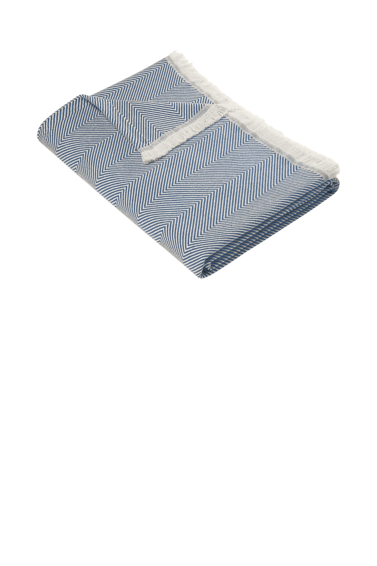 SanMar BB19001_compassblueparchment_blanket_folded.jpg