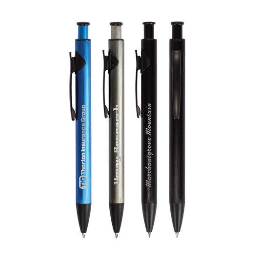 N/A Illuminate Recycled Aluminum Plunge-Action Pen