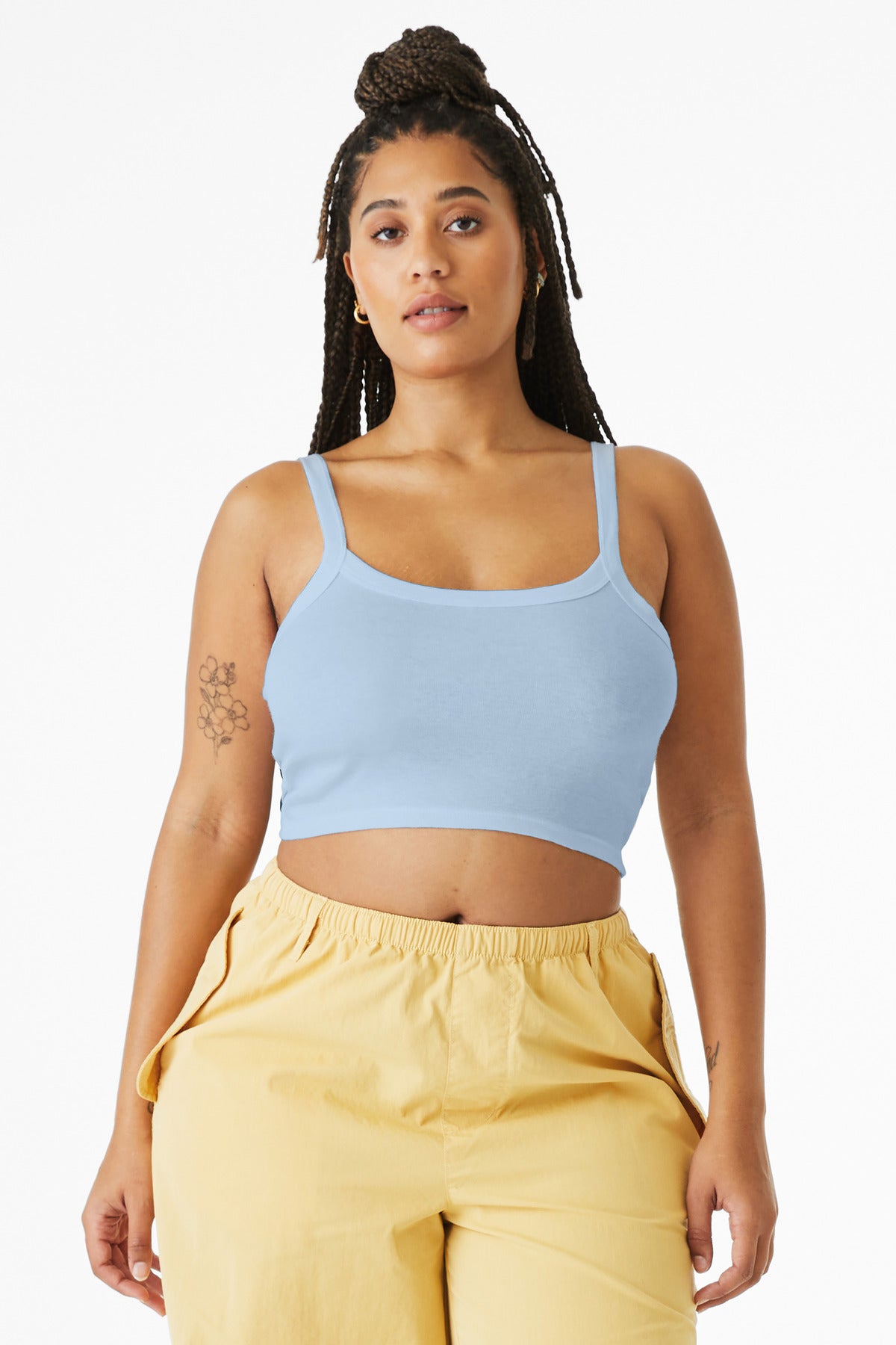 BELLA+CANVAS Women's Micro Rib Spaghetti Strap Tank BC1012