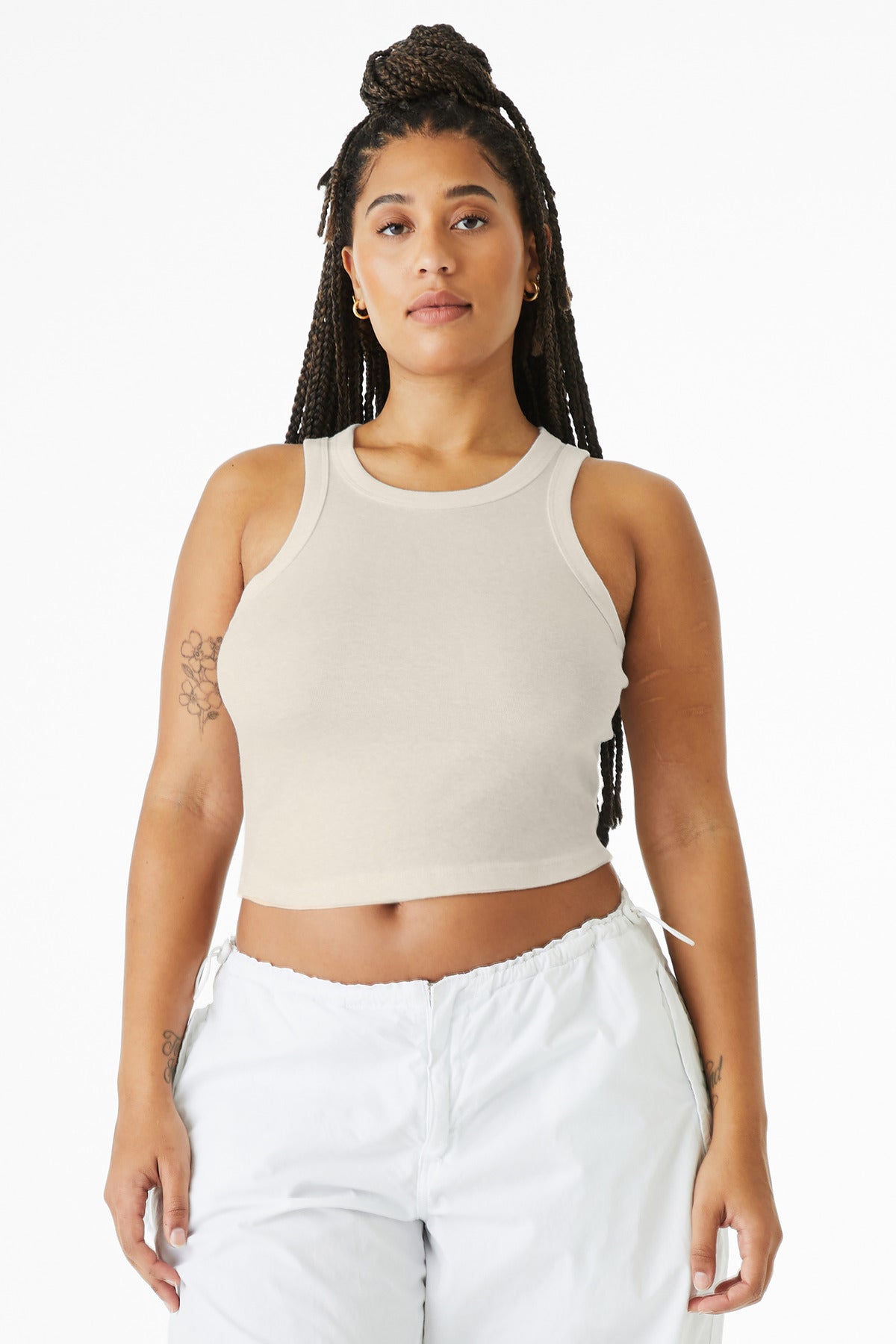 SanMar BC1019_solidnaturalblend_model_front.jpg