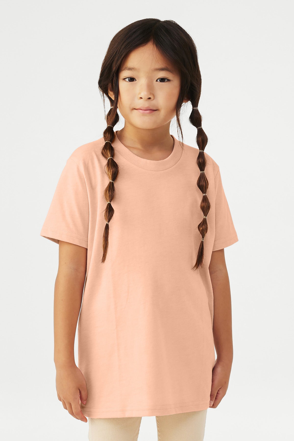 SanMar BC3001YCVC_heatherpeach_model_front.jpg?v=1762276773