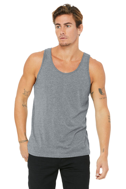 Front View of Athletic Ht BELLA+CANVAS Unisex Jersey Tank. BC3480 - XS