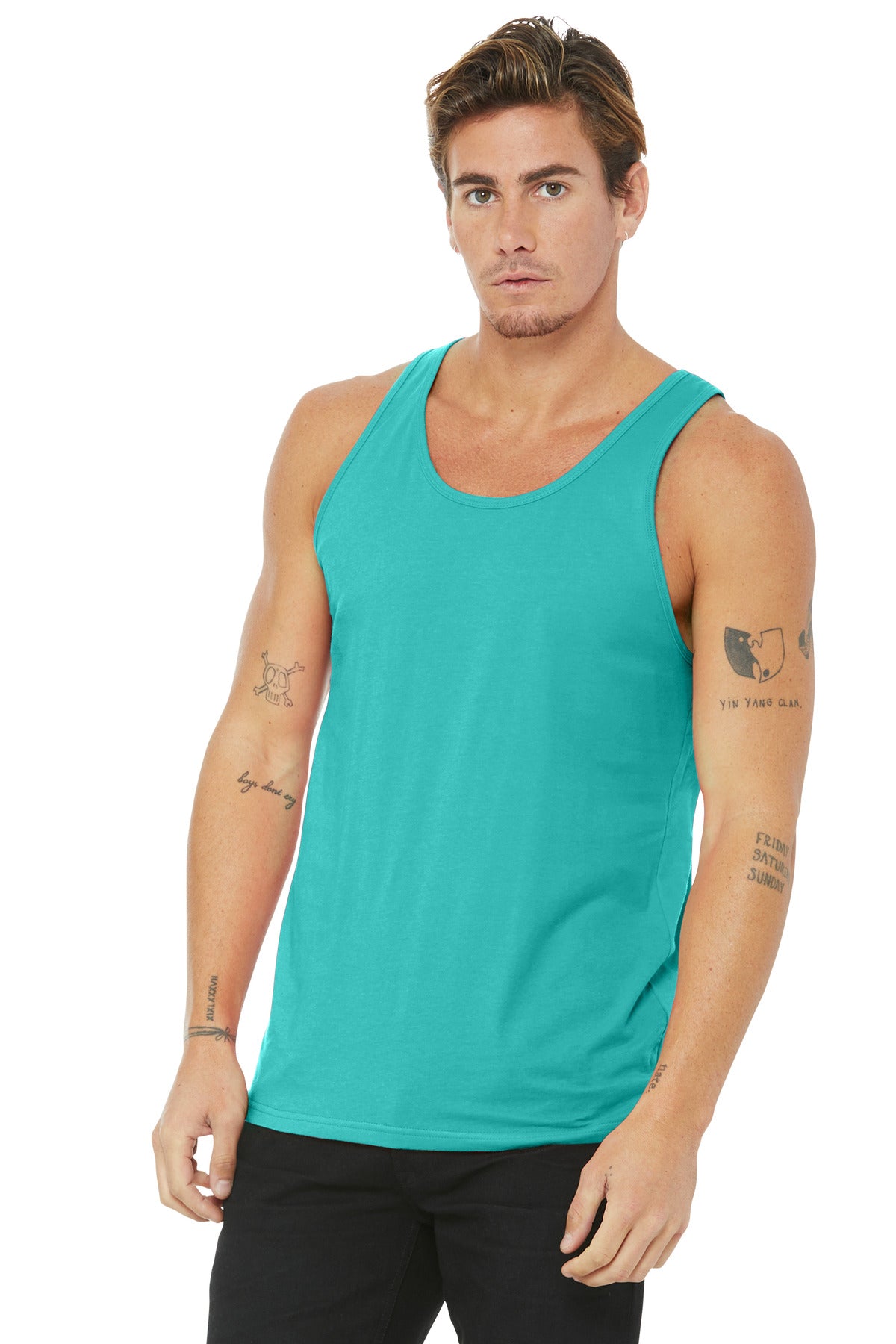SanMar BC3480_teal_model_front.jpg