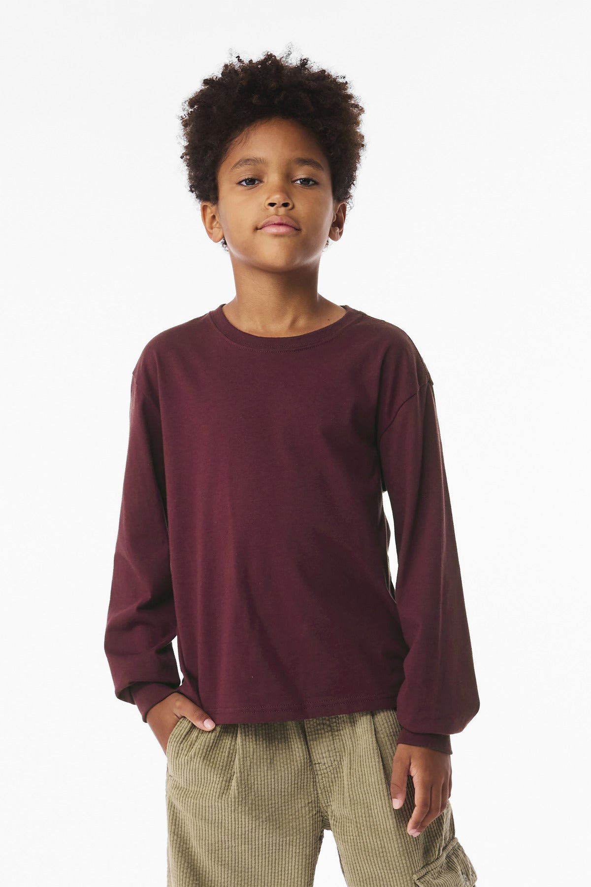 BELLA+CANVAS Youth 6-Ounce Heavyweight Long Sleeve Tee BC3511Y