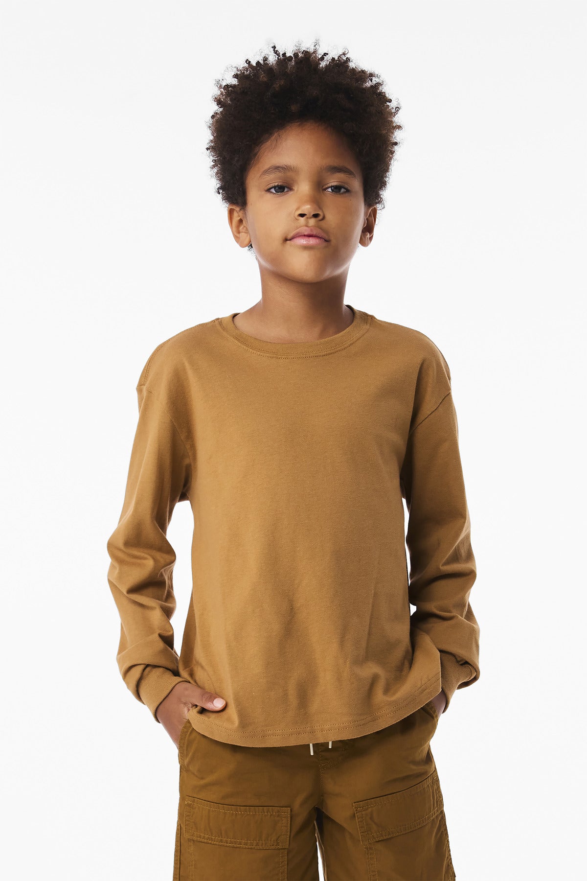 BELLA+CANVAS Youth 6-Ounce Heavyweight Long Sleeve Tee BC3511Y