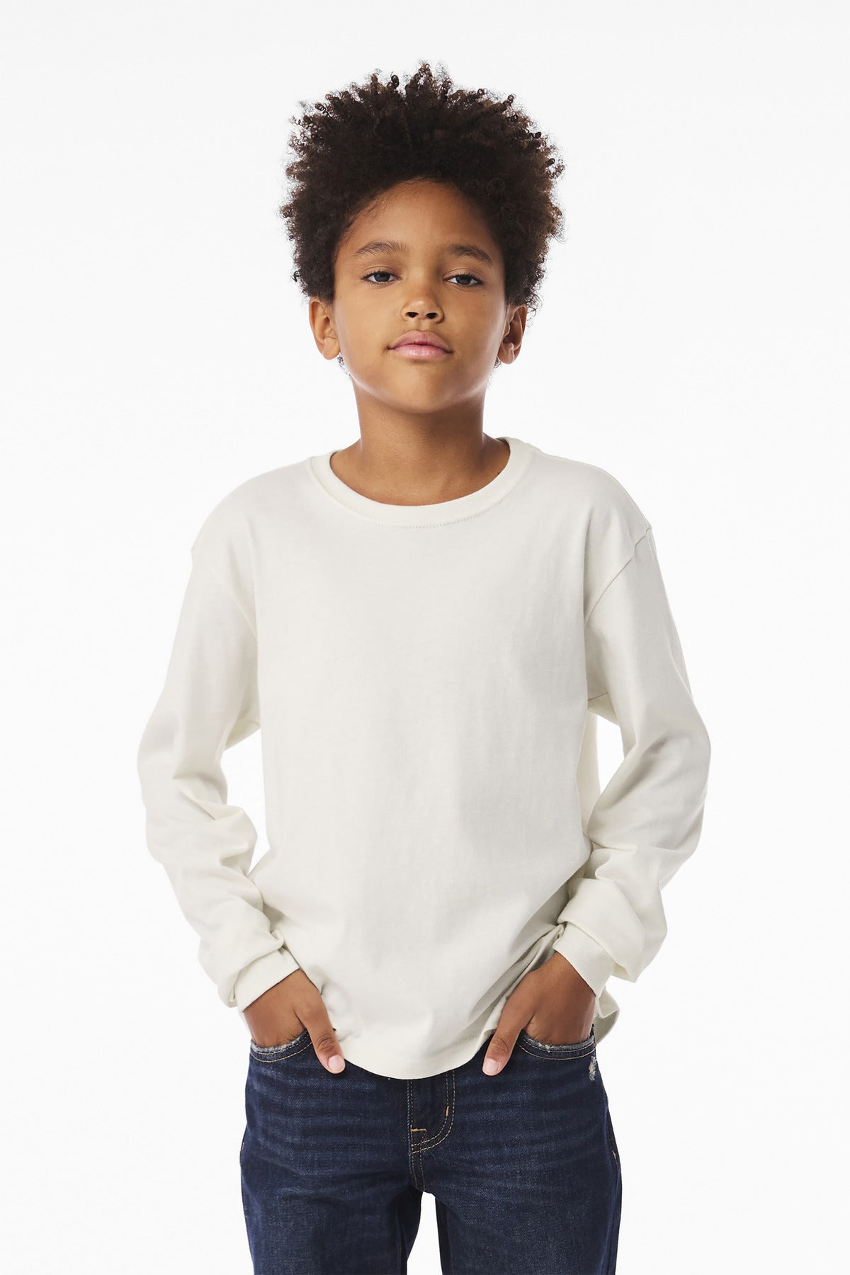 BELLA+CANVAS Youth 6-Ounce Heavyweight Long Sleeve Tee BC3511Y