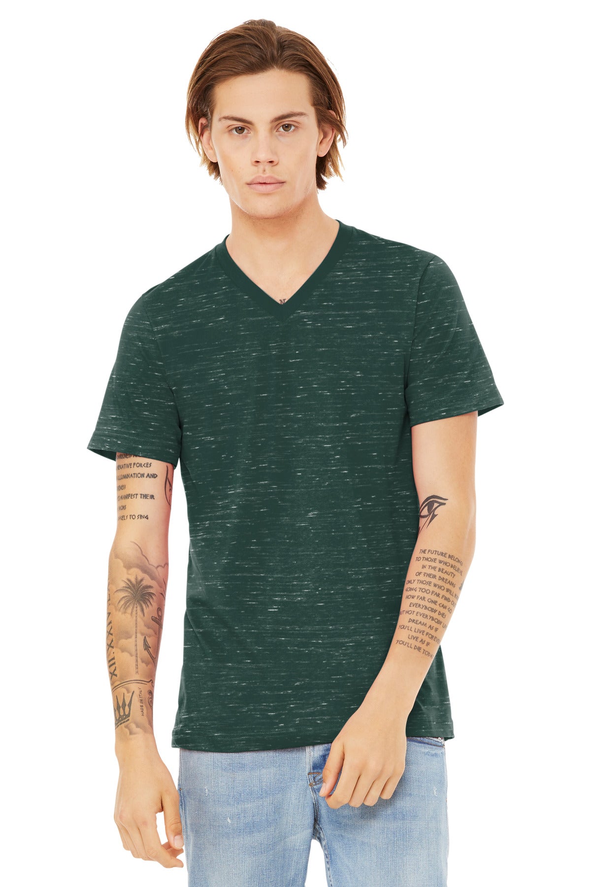SanMar BC3655_forestmarble_model_front.jpg