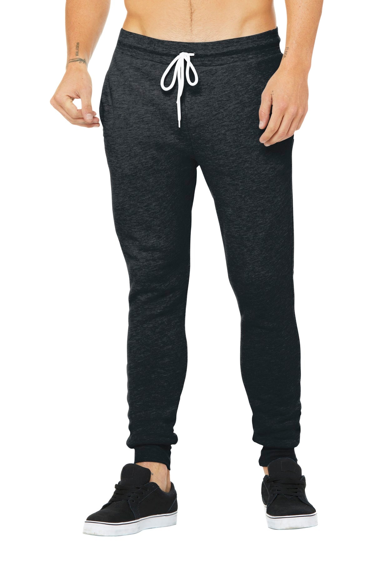SanMar BC3727_darkgreyheather_model_front_062018.jpg