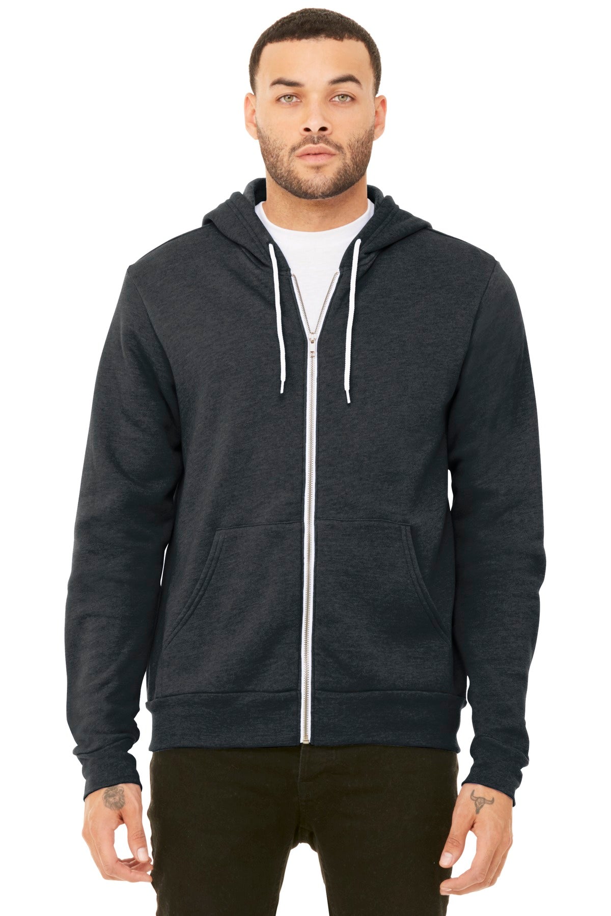 BELLA+CANVAS Unisex Sponge Fleece Full-Zip Hoodie. BC3739